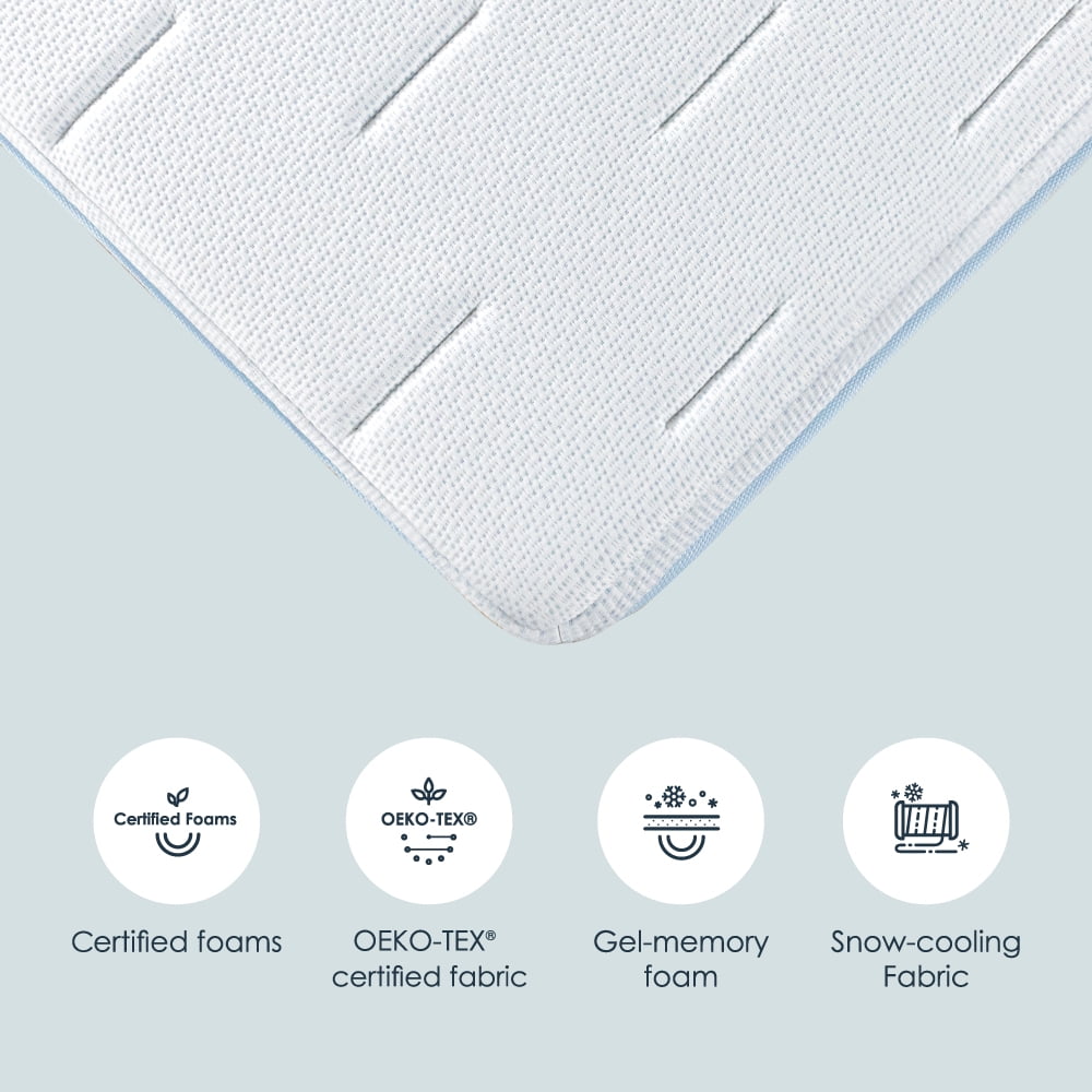 Mellow 14" Olaf Gel Memory Foam Mattress with Cooling Fabric, Queen