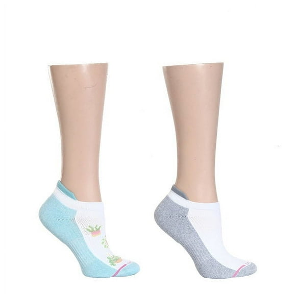 Dr. Motion Women's 2 Pack Plant Design Compression Ankle Socks