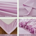 thumbnail image 5 of Lavender King Size Sheets Set 4 Piece, Hotel Luxury Super Soft 1800 Series Microfiber Bed Sheets King Set-Wrinkle Free & Breathable-14 Deep Pocket Sheets for King Size Bed(King,Lavender), 5 of 14