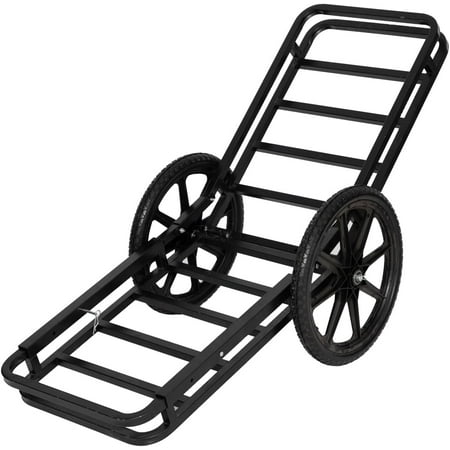 Deer Game Cart Outdoor Game Cart Hauler Utility Gear Dolly Cart with Rubber Wheels Hitch-Mounted Cargo Carrier 500lbs Heavy Duty Steel Hunting Game Cart for Luggage Firewood Deer Animal