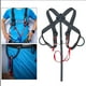 thumbnail image 2 of Wosthever Correa de pecho para escalada, correas de hombro para escalada en roca, ajustable profesional, cinturones de Escalada Negro, 2 of 6