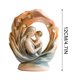 thumbnail image 2 of Estatua artesanal de resina de madre e hijo | Figura sentimental de decoración de amor de mamá hija | Regalo de cumpleaños para el Día de la Madre | Elegante adorno de recuerdo moderno | 4.7x4.7x1.6, 2 of 7