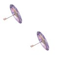 thumbnail image 3 of Kearding Chinese Umbrella Oil Paper Parasol Wedding Prop Dance Party 2piezas Peonía, 3 of 6