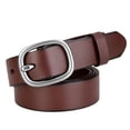 thumbnail image 2 of Belt Women's Head Layer Pure Cowhide Premium Versatile Casual Jeans Belt Stylish Simple Pin Buckle Belt Women, 2 of 5