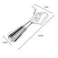 thumbnail image 4 of White Kitchen Storage Accessory Semi-automatic Whisk Kitchen Whisk Egg Beater Mixer Manual Egg Stainless Steel Rotary Whisk Egg Frother With Plastic H, 4 of 4