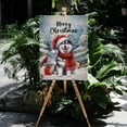 thumbnail image 4 of Merry Christmas Siberian Husky Enjoys Woofmas Winter Xmas Holiday Vertical Matte Canvas Poster Husky Dog Lover Gifts Wall Art Home Decor - 02022, 4 of 5
