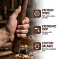 thumbnail image 3 of golytefs Small Thumb Hammer Multifunctional with Wooden Handle Sledge Hammer for Outdoor, 3 of 8