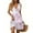 Purple, variant on WTOBBY Women's Summer Floral Print Dress V-Neck Sleeveless Casual Pleated Hem Dress with Puff Sleeve Accents for Special Occasions and Events,GrayL