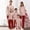 Pink, variant on Onlypjs Matching Family Christmas Pajamas for Men, Women and Couples– Pink Holiday Tree Print Tops with Red Plaid Pants