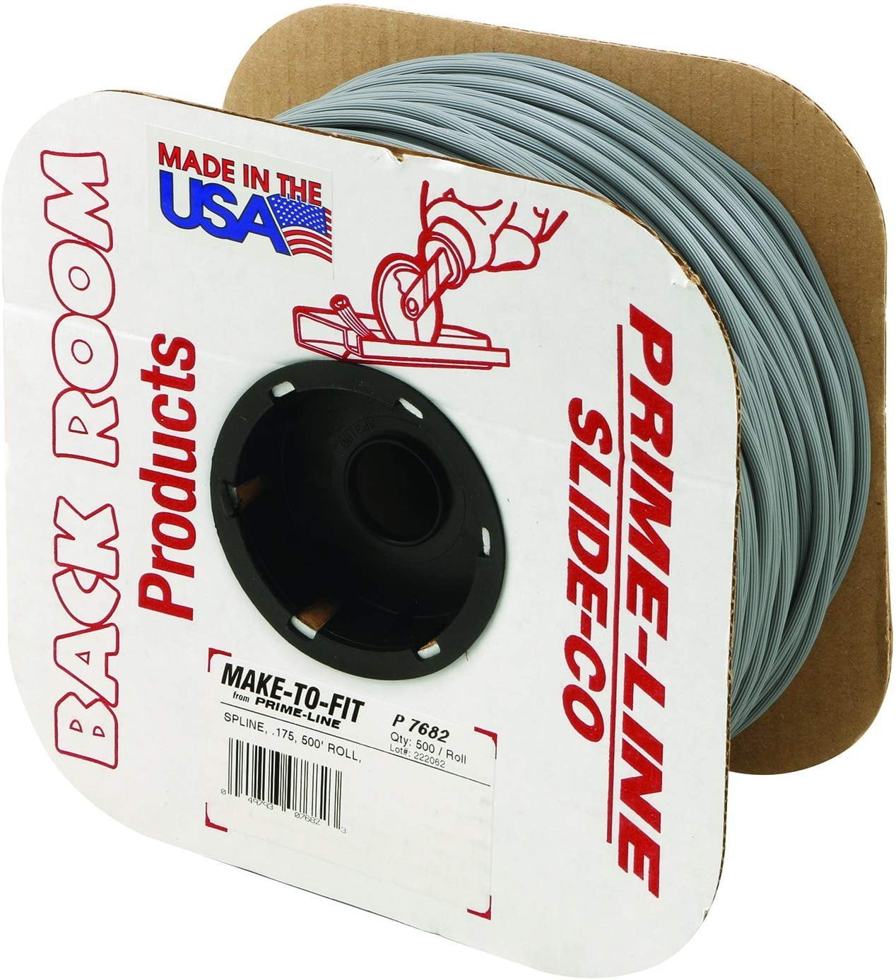 PrimeLine Products P 7682 Screen Retainer Spline, .175in, 500ft Roll