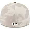 thumbnail image 4 of Men's New Era Light Beige/Olive Minnesota Twins 2025 Armed Forces Day 59FIFTY Fitted Hat, 4 of 5