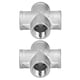 thumbnail image 3 of Adaptador de 4 vías NPT de 1/2‑150, 2 unidades, acero inoxidable, para tuberías de elaboración casera, 3 of 14