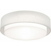 SAF3244MB-LW AFX Sanibel - Drum Flush Mount In Modern Style-8.5 Inches Tall and 32 Inches Wide-Linen White Finish-Incandescent Lamping Type