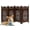 Burnt, variant on The Wooden Town Solid Wood Hand Carved Foldable Pet Gate Antique White 4 Panel 56 x 28 inch