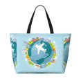 thumbnail image 2 of Gaeub Dreaming Travel Beach Travel Bag, Multi-Pocket Beach Bag, Summer Vacation Bag, Beach Essentials Tote, 2 of 7