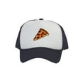 thumbnail image 1 of Adult Men's Pepperoni Pizza Slice Rope Foam Trucker Hat, White/Navy, 1 of 1