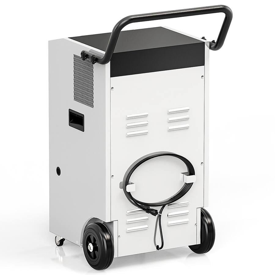 Moiswell 170-Pint Commercial Dehumidifier with Pump - Covers Large Spaces up to 7,500 Sq Ft