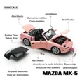 thumbnail image 2 of Yimei Mazda Mx-5 Miniature Metal Car With Display Base 1/32, 2 of 5