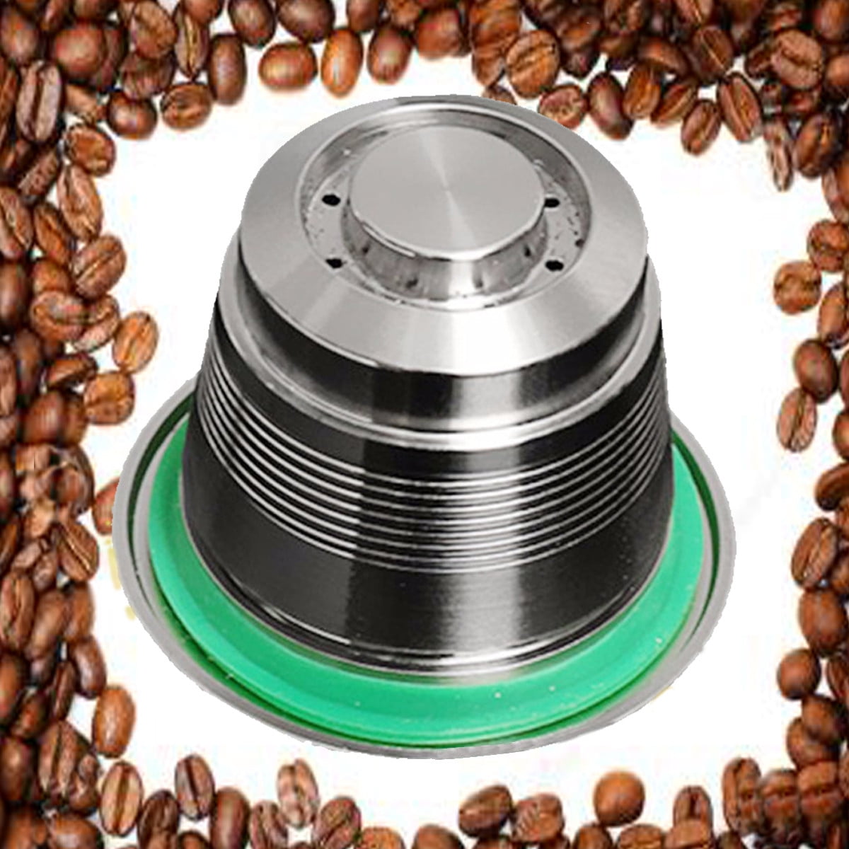 Stainless Steel Reusable Refillable Capsule Pod Compatible for