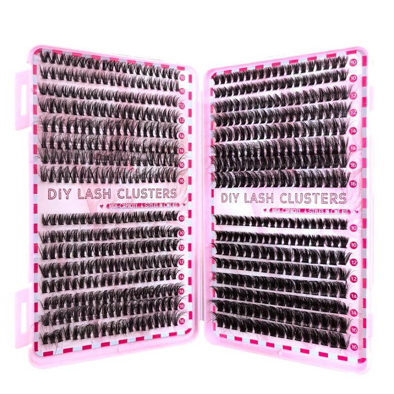 30P/40P 32-Row False Eyelash Glue, 60P/80P Cluster Lash Book Eyelashes