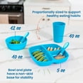 thumbnail image 4 of ECR4Kids My First Meal Pal Combo Set, Teal, 15-Piece, 4 of 9