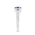 thumbnail image 3 of ANGARA Natural 0.8 Ct. Amethyst Solitaire Ring in Sterling Silver for Women (Ring Size: 3), 3 of 9