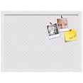 thumbnail image 2 of PinPix 22x16 Custom Cork Bulletin Board Light Grey Diamond Poster Board Has a Fabric Style Canvas Finish, Framed in Light Grey Diamond, by ArtToFrames (PinPix-524), 2 of 6