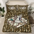 thumbnail image 2 of Homewish Country Camo Pattern Bed Sheets,Mallard Duck King Sheets,Green Camouflage Sheet Set For Girls Kids,Super Cozy Room Decor,4-Piece, 2 of 7