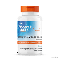 Doctor's Best Collagen (Types 1 and 3)   Peptan Tablets, 1000 Mg, 540 Ct