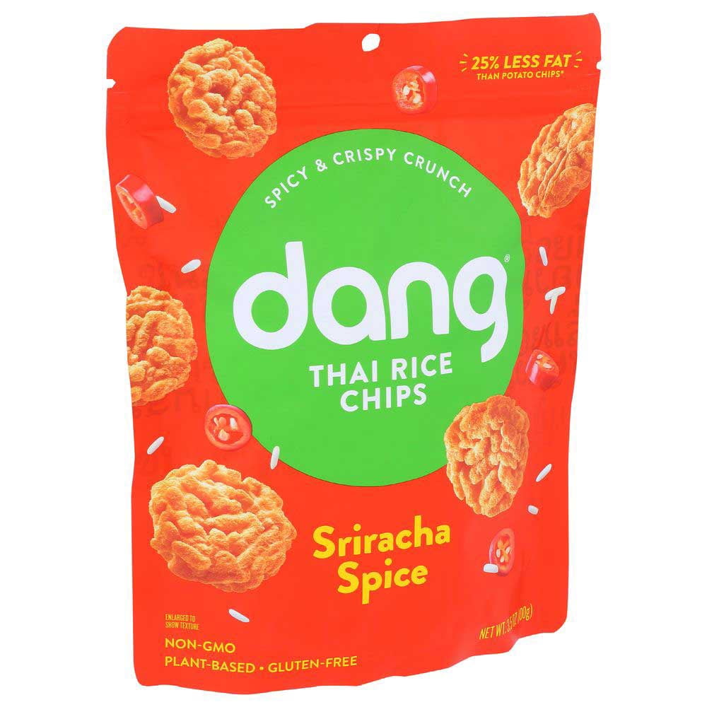 Dang Sriracha Spice Sticky Thai Rice Chips, 3.50 Ounce -- 12 per Case.