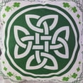 thumbnail image 5 of St. Patricks Decorations Pillow Case Covers 18x18 Set of 2, Burlap Irish Celtic Knot Shamrock Four Leaf Lucky Charm Decorative Throw Pillows for Outdoor Patio Porch(No Pillows Included), 5 of 6