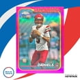 thumbnail image 1 of Chrome Jayden Daniels #201 Base Magenta Refractor, 1 of 8