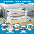 thumbnail image 6 of Aninhao 50 Quart Clear Latching Storage Box Bins, Large Plastic Storage Boxes with Wheels, 4 Packs, 6 of 7