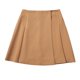 thumbnail image 1 of Falda Corta de Verano de la Moda Casual de las Mujeres de Cintura Baja A-Línea Asimétrica Falda Plisada, 1 of 6