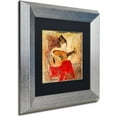 thumbnail image 2 of Trademark Fine Art "Vanessa" Canvas Art by Joarez, Black Matte, Silver Frame, 2 of 4