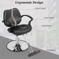 thumbnail image 6 of Zimtown Hydraulic Barber Chair, Adjustable Salon Chair for Hairstyling, Black, 6 of 7