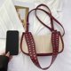 thumbnail image 5 of Bolso de Paja JShteea Bolso de Cuero PU para Axila Cruzado rojo, 5 of 9