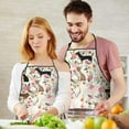 thumbnail image 5 of Chihuahua and Pioneer Flower Apron-Garden Aprons for Women with Pockets-Cotton Linen Waterproof Kitchen Cooking Gardening Aprons Adjustable for Kitchen,Cooking,BBQ and Salon 33x27 Inch, 5 of 7