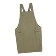 thumbnail image 2 of yuksok Bib Apron Water Drop Resistant Cross Back Kitchen Apron for Mom Kitchen Chef Green, 2 of 9