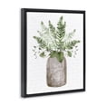 thumbnail image 2 of Stupell Industries Cottage Mixed Green Leaves Botanical Bouquet Jar Cursive Black Floating Frame Canvas Art, 25 x 31, by Lettered and Lined, 2 of 7