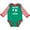 Green and Red, variant on Inktastic Heart Soccer Sister Girls Long Sleeve Baby Bodysuit