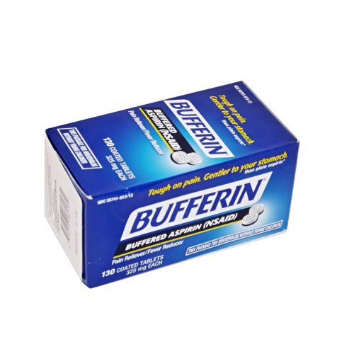 3 Pack Bufferin Regular Strength Aspirin Coated Tabs Pain/Fever Reducer