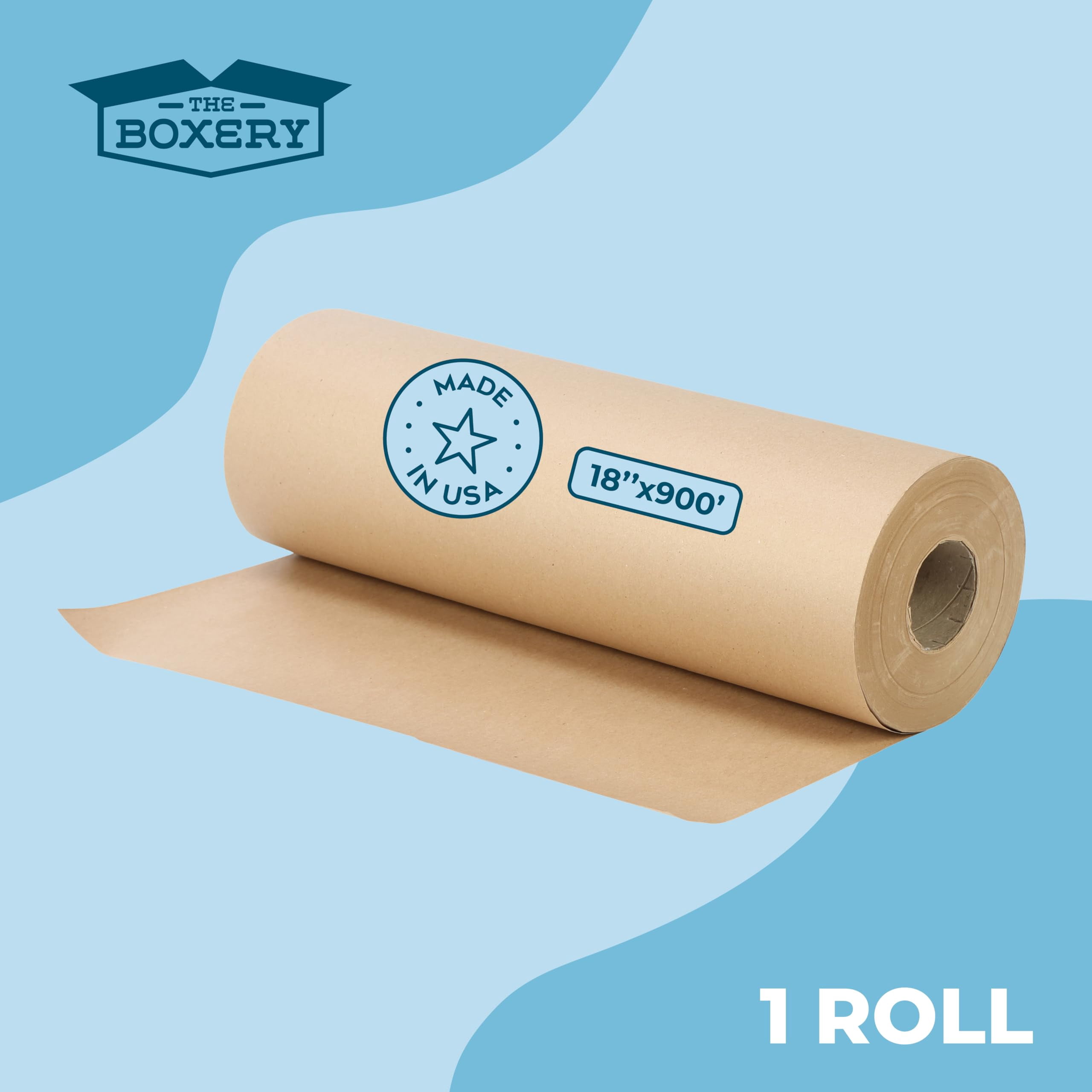 The Boxery Brown Kraft Paper Roll 18” x 900’- 40lb.