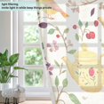 thumbnail image 4 of Yayeee Window Curtains Light Filtering 63"x52" Grommet Panel Pair Home Living Room Decor, Birds Tea Time, 4 of 7