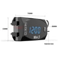 thumbnail image 4 of Reloj Electrónico De Motocicleta Reloj electrónico de motocicleta de 12 V Pantalla digital 3 en 1 a prueba de polvo (azul) Likrtyny  Accesorios para autos y motos, 4 of 9