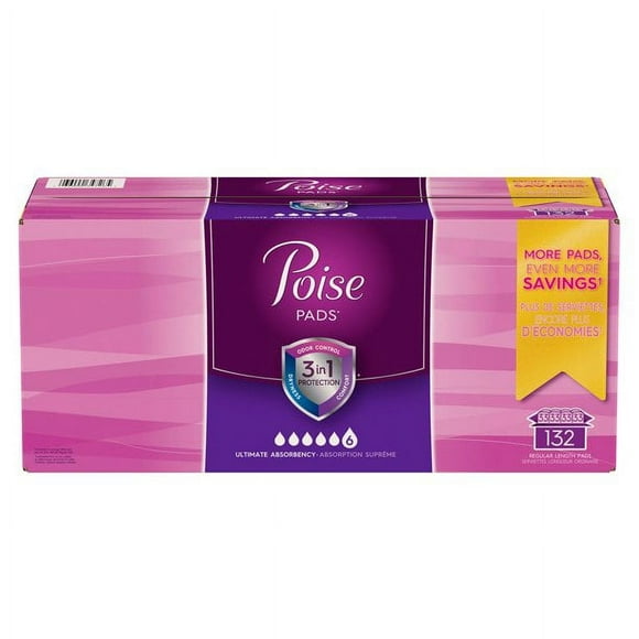 Poise Overnight Pads Counts