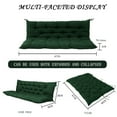 thumbnail image 5 of Outdoor Swing Cushions, Waterproof Thicken Porch Swing Cushions with Ties, 2-3 Seater Patio Swing Replacement Cushion for Backyard, Lawn and Garden（Dark green-40*47in）, 5 of 6