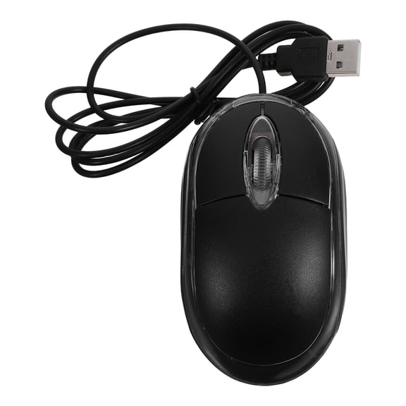 Supvox Wired USB Computer Mouse with Ergonomic Design, High-Speed Response, Comfortable Grip for Office and School Use, Black