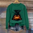thumbnail image 5 of FNFYFH Halloween Sweatshirts for Women Ghost Pumpkin Graphic Halloween Sweater Spooky Season Sweatshirt Long Sleeve Fall Pumpkin Face Pullover Tops, 5 of 7