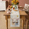 thumbnail image 3 of Table Runner - 72 Inch Long, Happy Easter Kitchen Dining Table Runner Dresser Scarves, Spring Floral Gnomes Eggs Basket Leaf Beige Farmhouse Decor for Coffee Tables Wedding Party Banquet, 3 of 8